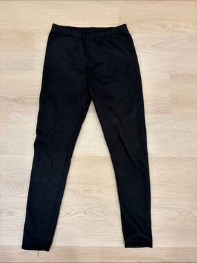 Woman Black Stretch Knit Pants